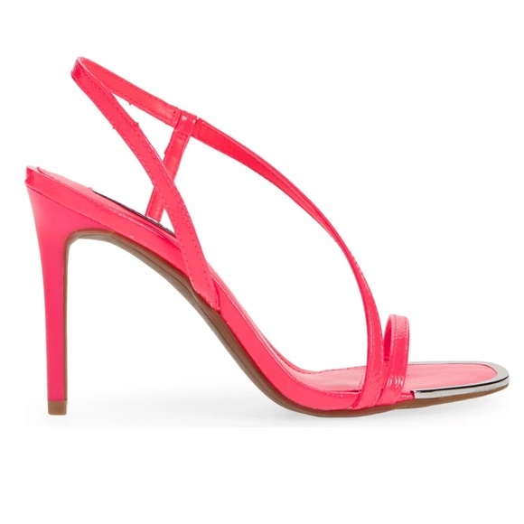 NEW DKNY Danielle Stiletto Sandal Neon Pink Women’s Strap Heels Women’s Size 6 - Picture 2 of 6